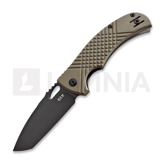 MKM Knives Ciras - Black Top Shield - G10 折叠刀, 綠色 MKCR-GODB