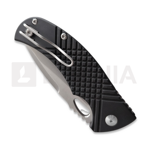 Coltello pieghevole MKM Knives Ciras - Stonewash - G10, nero MKCR-GBK
