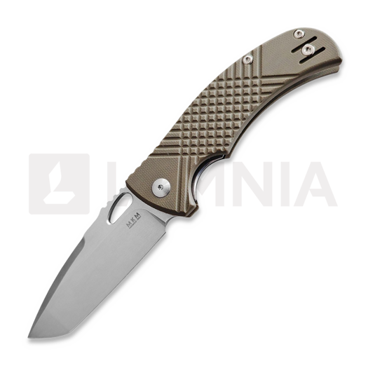 MKM Knives Ciras - Stonewash - G10 סכין מתקפלת, ירוק MKCR-GOD