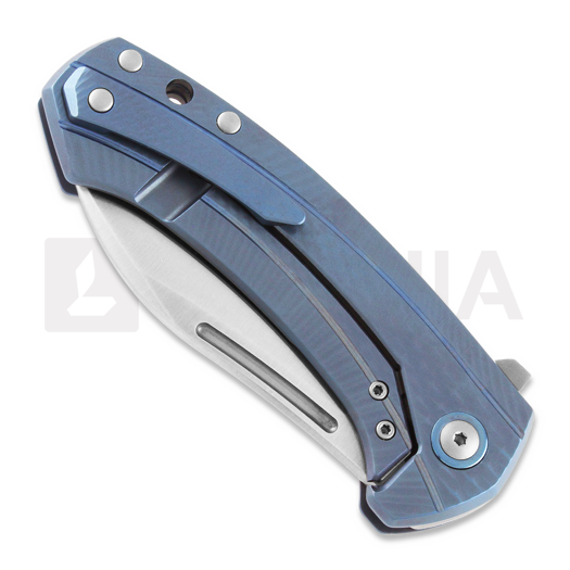 MKM Knives Colvera sulankstomas peilis, Ti blue MKLS02-TBL
