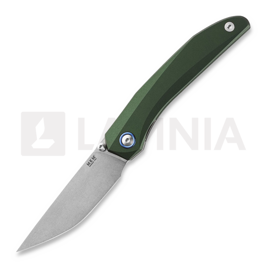 Сгъваем нож MKM Knives Detonario - M390 - Aluminum, зелен MKDT-AG