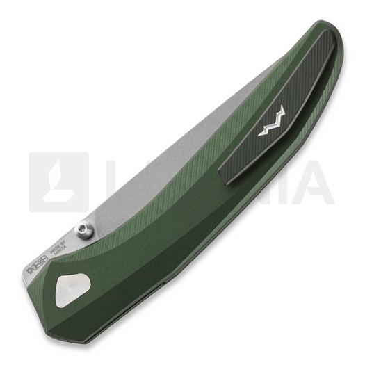 MKM Knives Detonario - M390 - Aluminum foldekniv, gr&oslash;n MKDT-AG