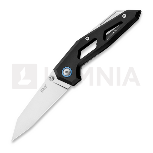 Liigendnuga MKM Knives Edge Liner, Black anodized aluminum MKEGL-ABK