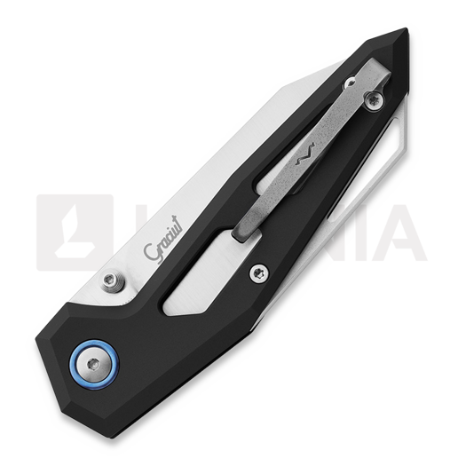 MKM Knives Edge Liner sulankstomas peilis, Black anodized aluminum MKEGL-ABK