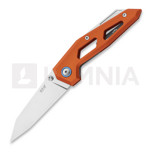 MKM Knives Edge Liner sulankstomas peilis, Orange anodized aluminum MKEGL-AOR