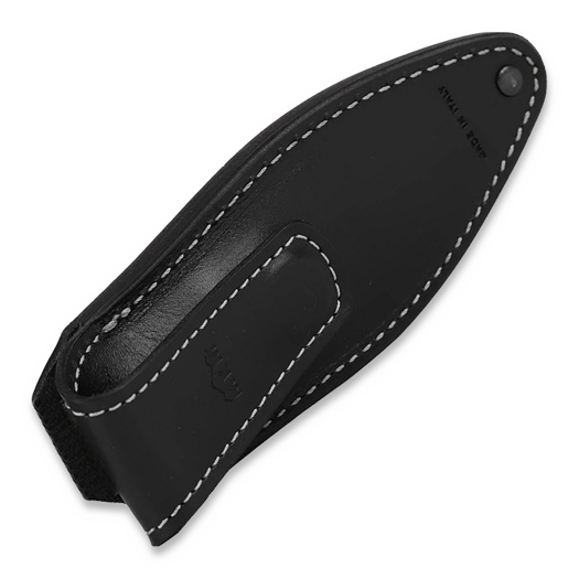 MKM Knives Fixed Blade Magnetic Pocket Leather skede, sort MKPLSMFB