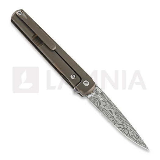 MKM Knives Flame Drop Point Damascus 60th Anniversary Edition 折叠刀 MKFL01-D