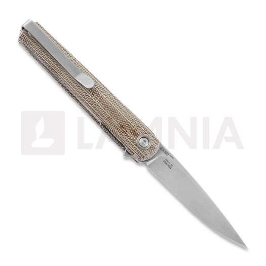 Navaja MKM Knives Flame L, Drop Point, NC Micarta MKFL01L-NC