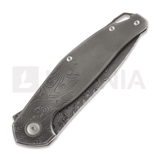 MKM Knives Goccia sulankstomas peilis, damasteel rose MKGC-D