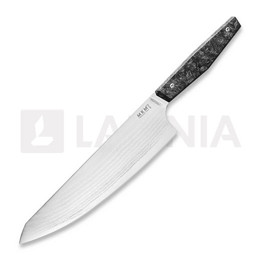 MKM Knives Gyuto - Takefu Damascus - Dark Matter CF k&oslash;kkenkniv MKPRGY-CFD