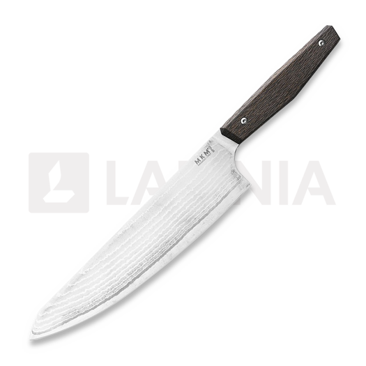 Кухненски нож MKM Knives Gyuto - Takefu Damascus - Raindrop Gold CF MKPRGY-CFRG