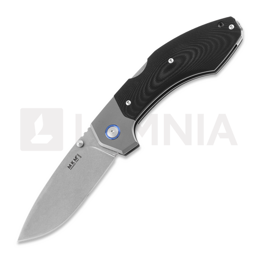 Briceag MKM Knives Hero - Stonewashed - G10, negru MKHR-GTBK