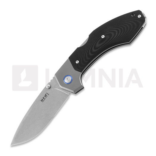 Nóż składany MKM Knives Hero - Stonewashed - G10, czarny MKHR-GTBK