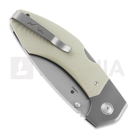 MKM Knives Hero - Stonewashed - G10 foldekniv, tan MKHR-GTTN