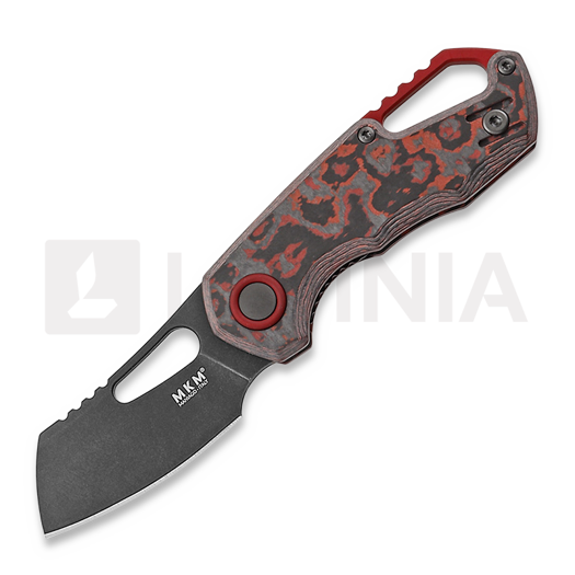 Skladací nôž MKM Knives Isonzo Cleaver BW, Lava Flow CF MKFX03-2CLD
