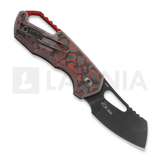 Zav&iacute;rac&iacute; nůž MKM Knives Isonzo Cleaver BW, Lava Flow CF MKFX03-2CLD