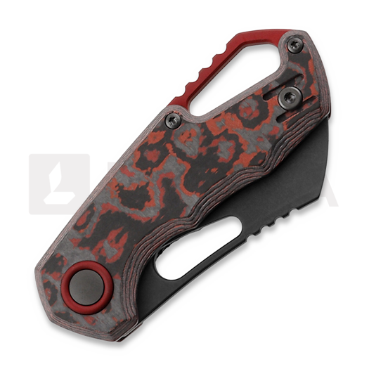 MKM Knives Isonzo Cleaver BW sulankstomas peilis, Lava Flow CF MKFX03-2CLD