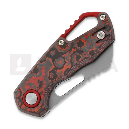 Couteau pliant MKM Knives Isonzo Cleaver SW, Lava Flow CF MKFX03-2CL