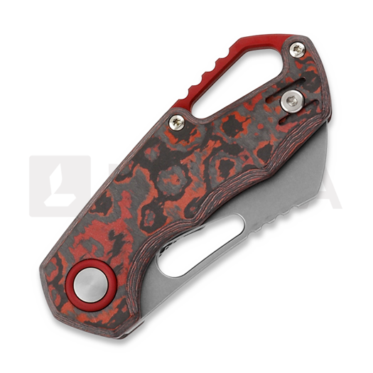 MKM Knives Isonzo Cleaver SW sulankstomas peilis, Lava Flow CF MKFX03-2CL