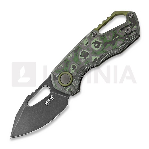 MKM Knives Isonzo Clip Point BW 접이식 나이프, Jungle Wear CF MKFX03-3CJD