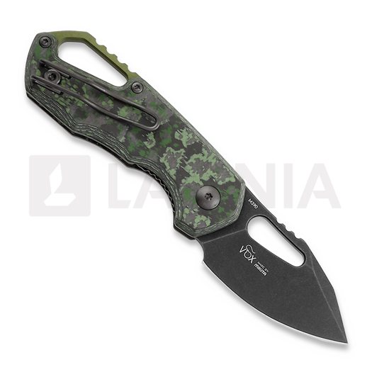 MKM Knives Isonzo Clip Point BW sulankstomas peilis, Jungle Wear CF MKFX03-3CJD