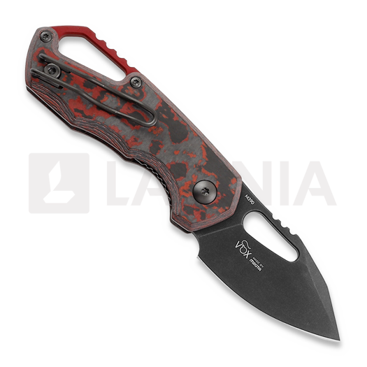 Couteau pliant MKM Knives Isonzo Clip Point BW, Lava Flow CF MKFX03-3CLD