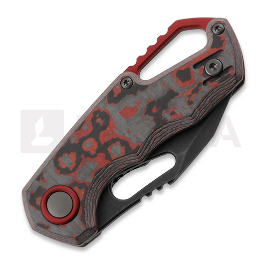 Couteau pliant MKM Knives Isonzo Clip Point BW, Lava Flow CF MKFX03-3CLD