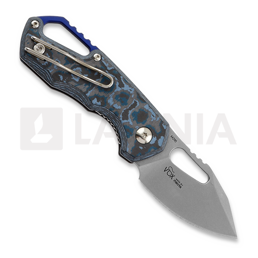 MKM Knives Isonzo Clip Point SW foldekniv, Arctic Storm CF MKFX03-3CA