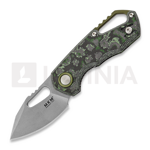 MKM Knives Isonzo Clip Point SW kääntöveitsi, Jungle Wear CF MKFX03-3CJ