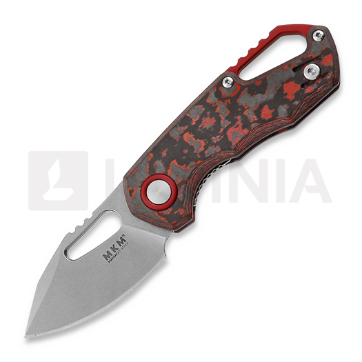 MKM Knives Isonzo Clip Point SW összecsukható kés, Lava Flow CF MKFX03-3CL