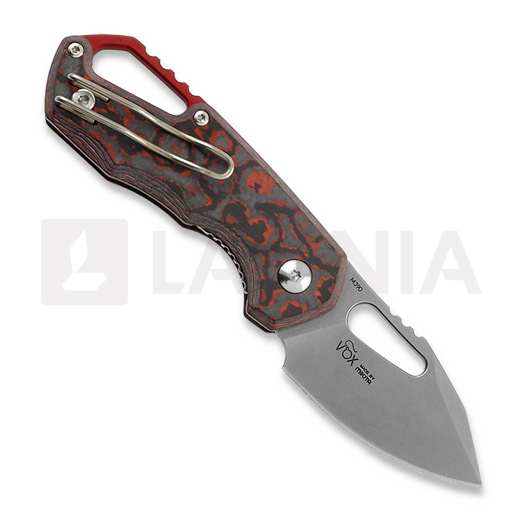 MKM Knives Isonzo Clip Point SW kääntöveitsi, Lava Flow CF MKFX03-3CL