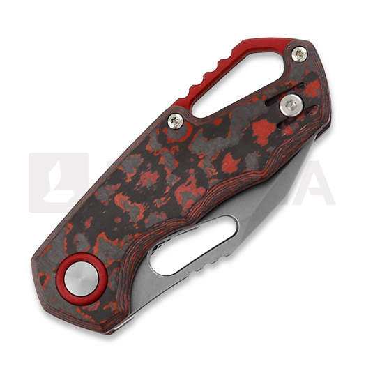 MKM Knives Isonzo Clip Point SW foldekniv, Lava Flow CF MKFX03-3CL