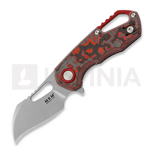 MKM Knives Isonzo Hawkbill SW kääntöveitsi, Lava Flow CF MKFX03-1CL