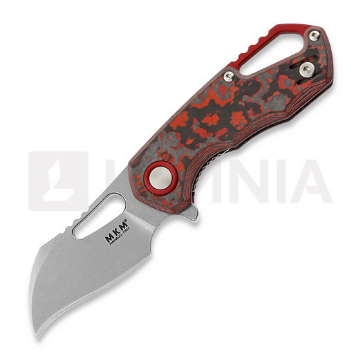 MKM Knives Isonzo Hawkbill SW 접이식 나이프, Lava Flow CF MKFX03-1CL