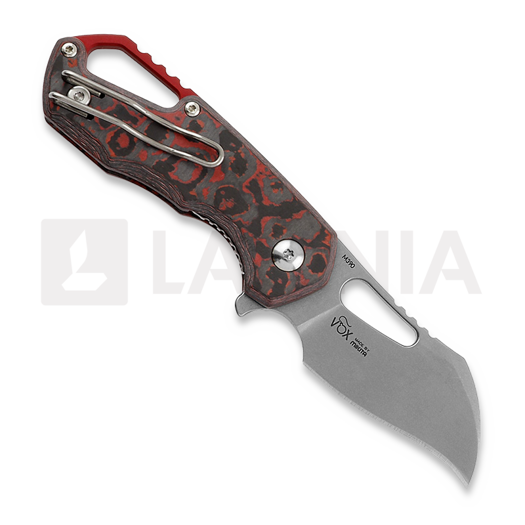MKM Knives Isonzo Hawkbill SW kääntöveitsi, Lava Flow CF MKFX03-1CL