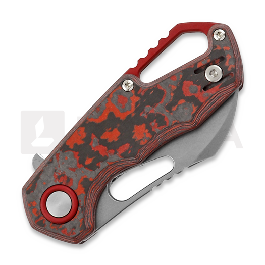MKM Knives Isonzo Hawkbill SW kääntöveitsi, Lava Flow CF MKFX03-1CL