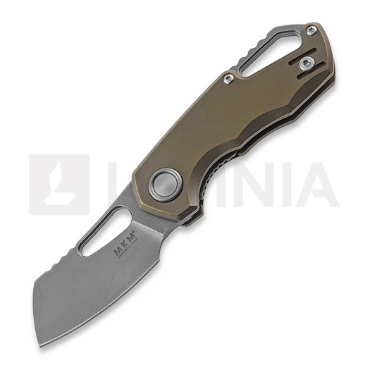 MKM Knives Isonzo M390 Cleaver Taschenmesser, bronze anodized titanium MKFX03M-2TBR