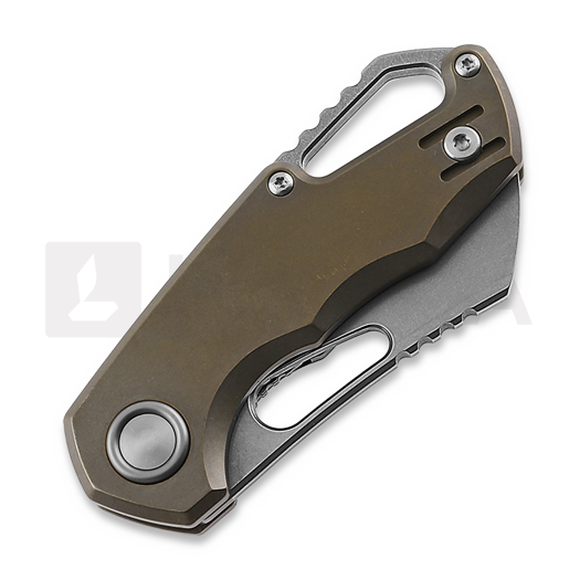 MKM Knives Isonzo M390 Cleaver sulankstomas peilis, bronze anodized titanium MKFX03M-2TBR