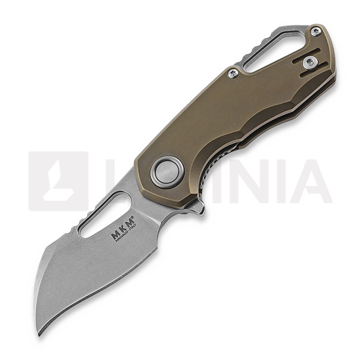 MKM Knives Isonzo M390 Hawkbill 접이식 나이프, bronze anodized titanium MKFX03M-1TBR