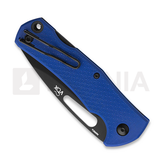 MKM Knives LOV - Top Shield Black - FRN kääntöveitsi, sininen MKLV-PBL