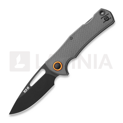 MKM Knives LOV - Top Shield Black - FRN folding knife, grey MKLV-PGY