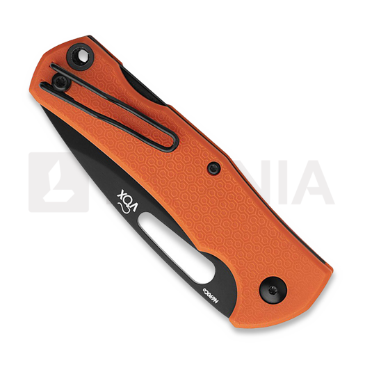 MKM Knives LOV - Top Shield Black - FRN kääntöveitsi, oranssi MKLV-POR