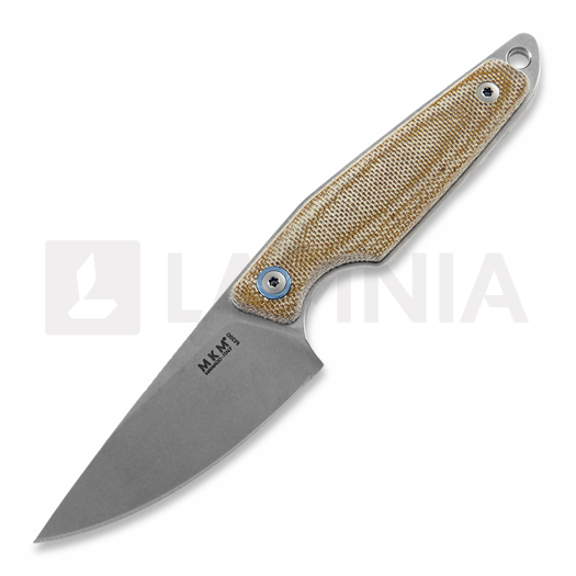 Faca MKM Knives Makro 1, natural canvas micarta MKMA01-NC