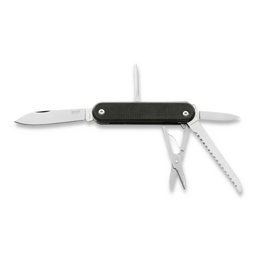 Mitmeotstarbeline tööriist MKM Knives Malga 5, Black Canvas Micarta MKMP05MAG-BC