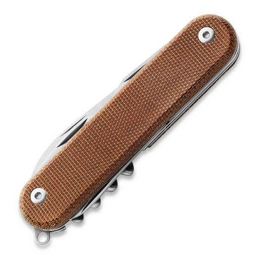 Outil multifonctions MKM Knives Malga 6 - MagnaCut - Nnatural Canvas Micarta MKMP06MAG-NC