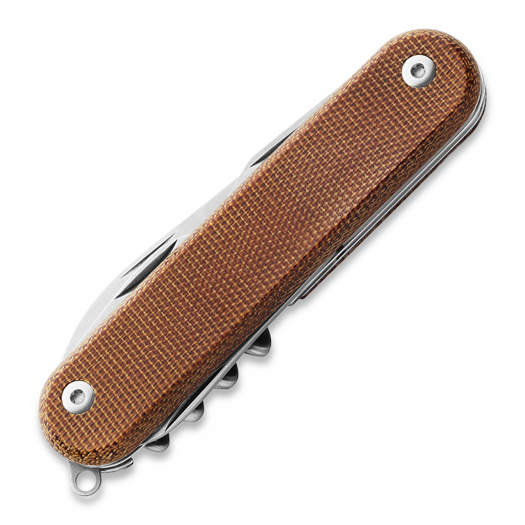 MKM Knives Malga 6 - MagnaCut - Nnatural Canvas Micarta daugiafunkcis įrankis MKMP06MAG-NC