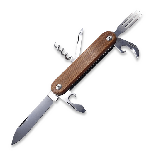MKM Knives Malga 6, natural canvas micarta MKMP06-NC