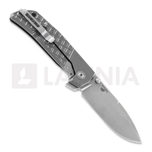 MKM Knives Maximo sulankstomas peilis, Black canvas micarta MKMM-BCT