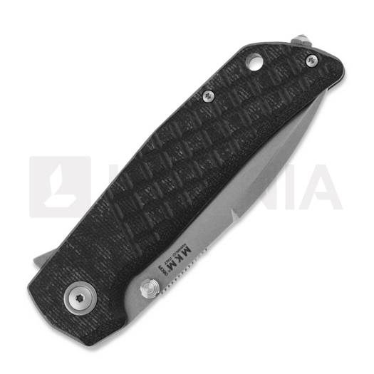 MKM Knives Maximo kääntöveitsi, Black canvas micarta MKMM-BCT