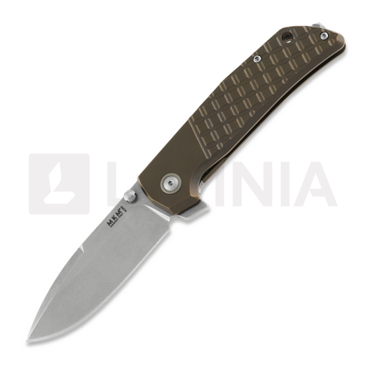 Navalha MKM Knives Maximo, Bronze titanium MKMM-TBR